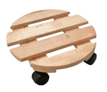 Rojaplast Drveni Okrugli Podstavec za Cvijeće ø30cm, Nosivost do 80kg