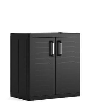 KETER Detroit Niska Plastična Ormarić s Podesivim Policama i Sigurnosnom Bravom