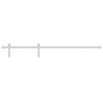 Vidaxl Komplet za klizna vrata 183 cm čelični bijeli