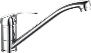 SAPHO Kuhinjska miješalica AQUALINE 35, kromirana, kružnog oblika, s okretnim izlivom