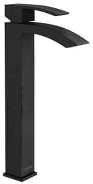 SAPHO GINKO 25 Visoka Stojna Slavina za Umivaonik, Mat Crna