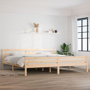 Vidaxl Okvir kreveta bez madraca 200x200 cm Masivno drvo