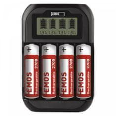 EMOS punjač baterija BCN-41D + 4AA 2700 (1603028000)