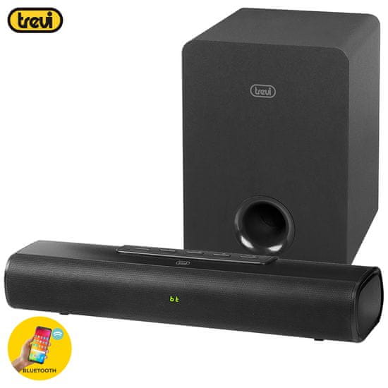 Trevi SB 8380 SW soundbar zvučnik + bežični subwoofer, 90W RMS, Bluetooth 5.0, crni