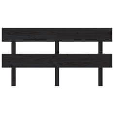 Vidaxl Uzglavlje za krevet crno 164 x 3 x 81 cm od masivne borovine