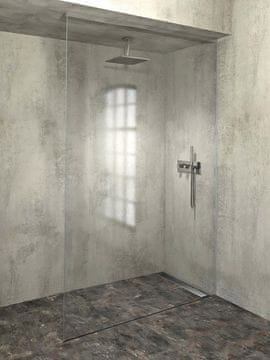 POLYSAN ARCHITEX Set za Nevidljivo Učvršćenje Stakla, Pod-Zid-Strop, 1610x2600mm, Polirani Aluminij