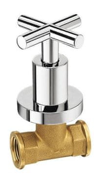 SAPHO AXIA Ugradbeni Ventil za Toplu Vodu, Kromirana Mjed, Jednocestni Ventil, 60mm