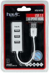 Havit H18 priključna stanica, USB 2.0, bijela (HV-H18)