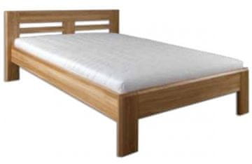Drewmax Masivni hrastov krevet 160x200 LK211, prirodni hrast