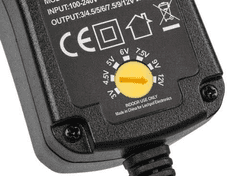 Rebel Prekidač adaptera. , 600mA 3-12V, 6 utičnica, 7,2W