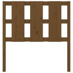 Vidaxl Uzglavlje za krevet boja meda 105,5x4x100 cm masivna borovina