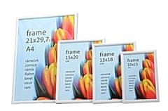 Tradag PLASTIČNI BIJELI plastični okvir 13x18 bijeli