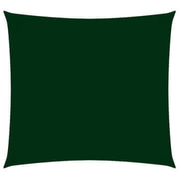 Vidaxl Jedro protiv sunca od tkanine četvrtasto 3,6x3,6 m tamnozeleno