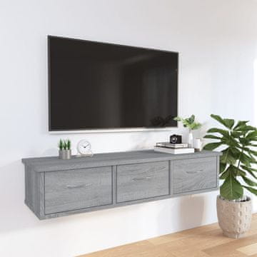 Vidaxl Zidni ormarić sivi sonoma hrast 88x26x18,5 cm