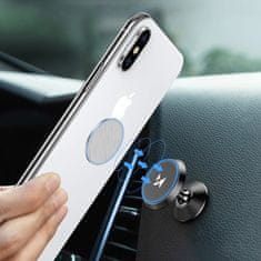 WOZINSKY 360 magnetski držač za telefon u automobilu za nadzornu ploču, crni