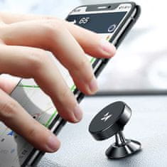 WOZINSKY 360 magnetski držač za telefon u automobilu za nadzornu ploču, crni
