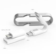 Vonmählen HIGH SIX® univerzalni 6u1 kabel za punjenje, USB-C/USB-A/Micro-USB/Lightning, brzo punjenje, srebrni