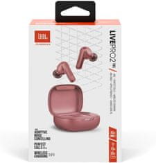 JBL Live Pro 2 TWS slušalice, ružičasta