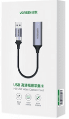 Ugreen adapter za snimanje slike, HDMI na USB, crni (40189)