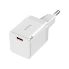 BASEUS GaN3 punjač USB-C 1C 30W, bijela