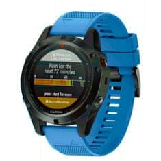 BStrap Silicone Acton remen za Garmin Fenix 5x / 5x Plus / 6x / 6x Pro / 7x / 8 51mm, blue