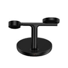 BASEUS Swan Magsafe bežični punjač za iPhone / AirPods / Apple Watch 15W, crno