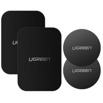 Ugreen LP123 4x kmetalna ploča za magnetski držač mobitela za auto, crno