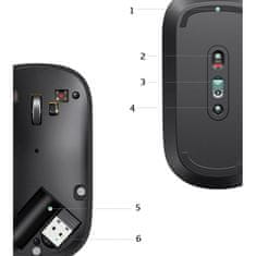 Ugreen MU001 USB bežični miš, crno
