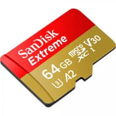 SanDisk Extreme microSDXC memorijska kartica + SD adapter, 64 GB