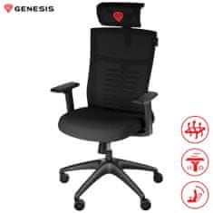 Genesis Astat 200 gaming/uredska stolica, podesiva visina/nagib, crna
