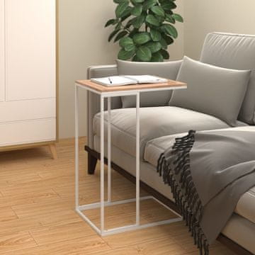 Vidaxl Pomoćni stolić, bijeli, 40x30x59 cm, materijal na bazi drva