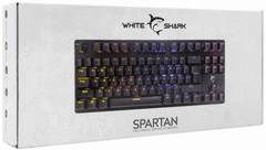 White Shark GK-1925 Spartan tipkovnica, USB, SLO, RGB, crna