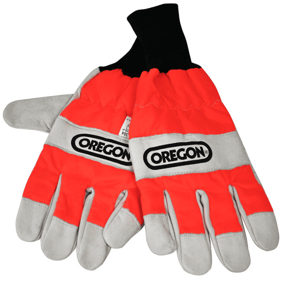 Oregon šumarske rukavice, zaštita lijeve ruke, br.8, bijele/crvene