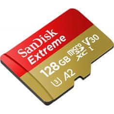 SanDisk Extreme microSDXC memorijska kartica + SD adapter, 128 GB