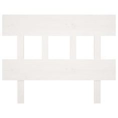 Vidaxl Uzglavlje za krevet bijelo 93,5 x 3 x 81 cm od masivne borovine