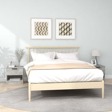 Vidaxl Noćni ormarići, set od 2, betonsko siva, materijal na bazi drva