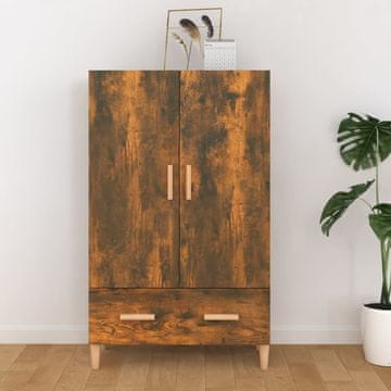 Vidaxl Ormarić dimljeni hrast 70x31x115 cm Materijal na bazi drva