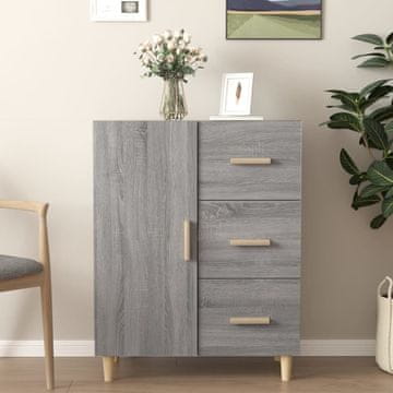 Vidaxl Ormarić, sivi hrast sonoma, 69,5 x 34 x 90 cm, materijal na bazi drva