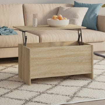 Vidaxl Klub stolić, hrast sonoma, 102x55,5x52,5 cm