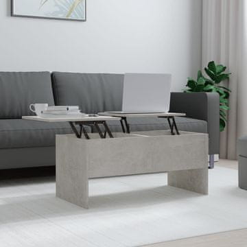 Vidaxl Klub stolić betonsko-sivi 102x50,5x46,5 cm