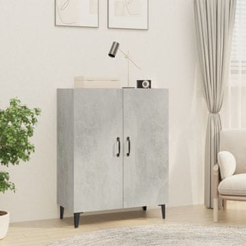 Vidaxl Komoda s ladicama, betonsko siva, 70x34x90 cm, materijal na bazi drva