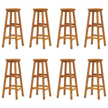 Vidaxl Barski stolci 8 kom od masivnog bagremovog drva