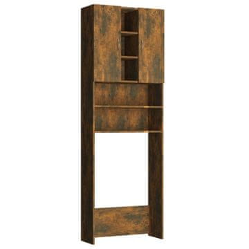 Vidaxl Ormarić za perilicu rublja boja dimljenog hrasta 64x25,5x190 cm