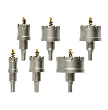 GEKO 6-dijelni set dijamantnih krunskih pila 22-65 mm + aluminijsko kućište