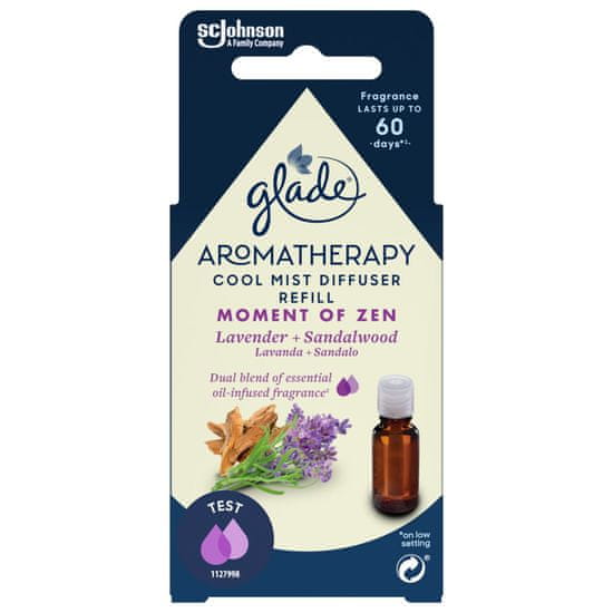 Glade Aromatherapy Cool Mist difuzor punjenje, Calm Mind, bergamot i limunska trava, 17,4 ml