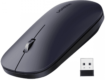 Ugreen miš, bežični, 2.4GHz, 4000 DPI, crna (90372)