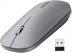 Ugreen miš, bežični, 2.4 GHz, 4000 DPI, svijetlo siva (90373)