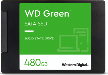 WD Green SSD disk, 480 GB, 3D NAD, 6,35 cm, SATA III (WDS480G3G0A)