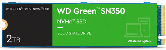 WD Green SN350 SSD disk, M.2, 2 TB, NVMe (WDS200T3G0C)