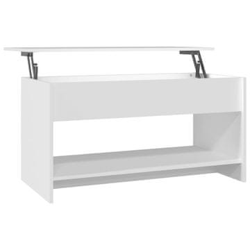 Vidaxl Stolić za kavu bijeli 102x50x52,5 cm od konstruiranog drva